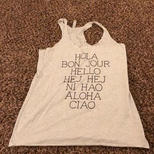 Heather grey tank
